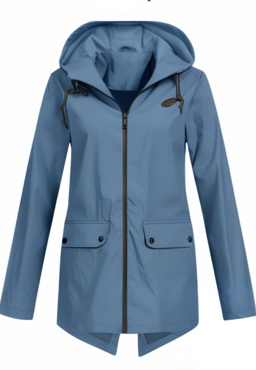 Veste imperméable femme bleu