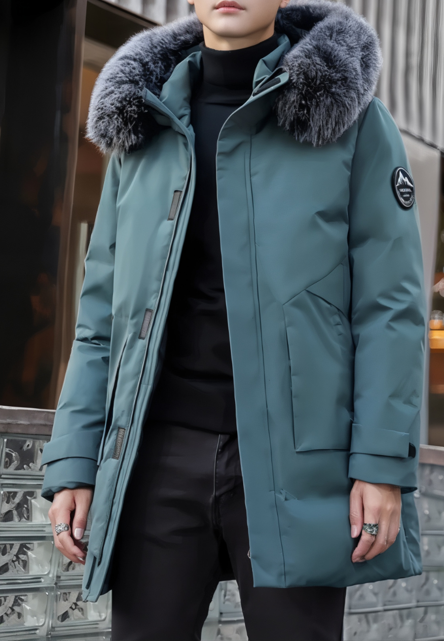 Parka homme gris
