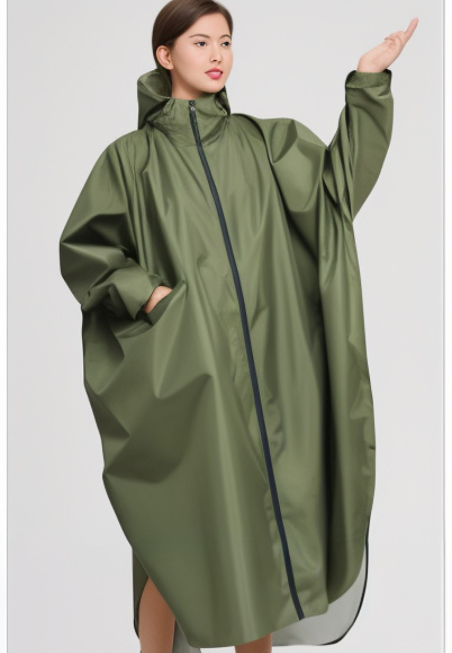 Veste imperméable femme kaki