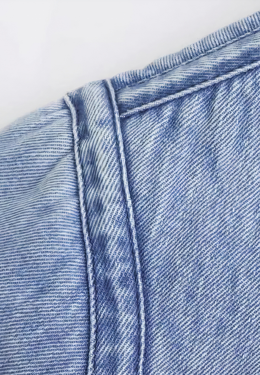 Veste en jean et fourrure femme