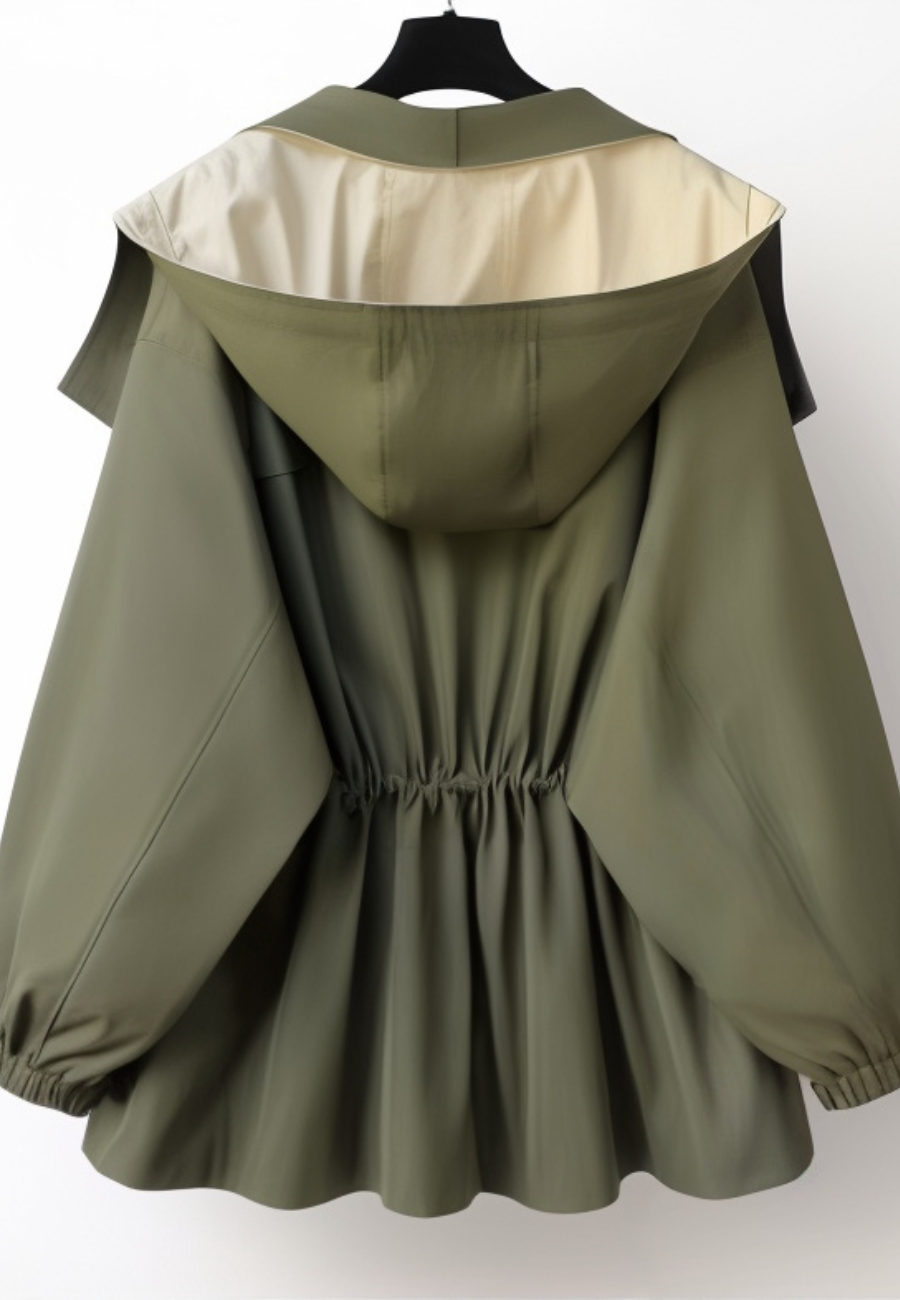 Veste impermeable reversible femme