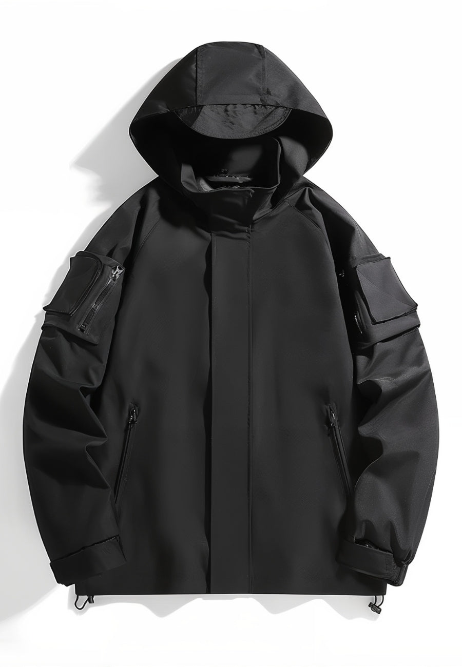 Veste à capuche tactique imperméable pour homme