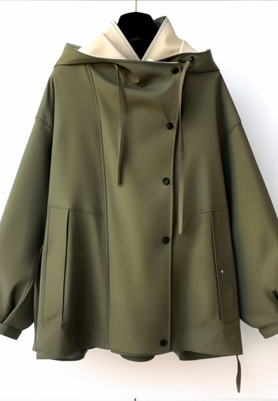 Veste impermeable reversible femme