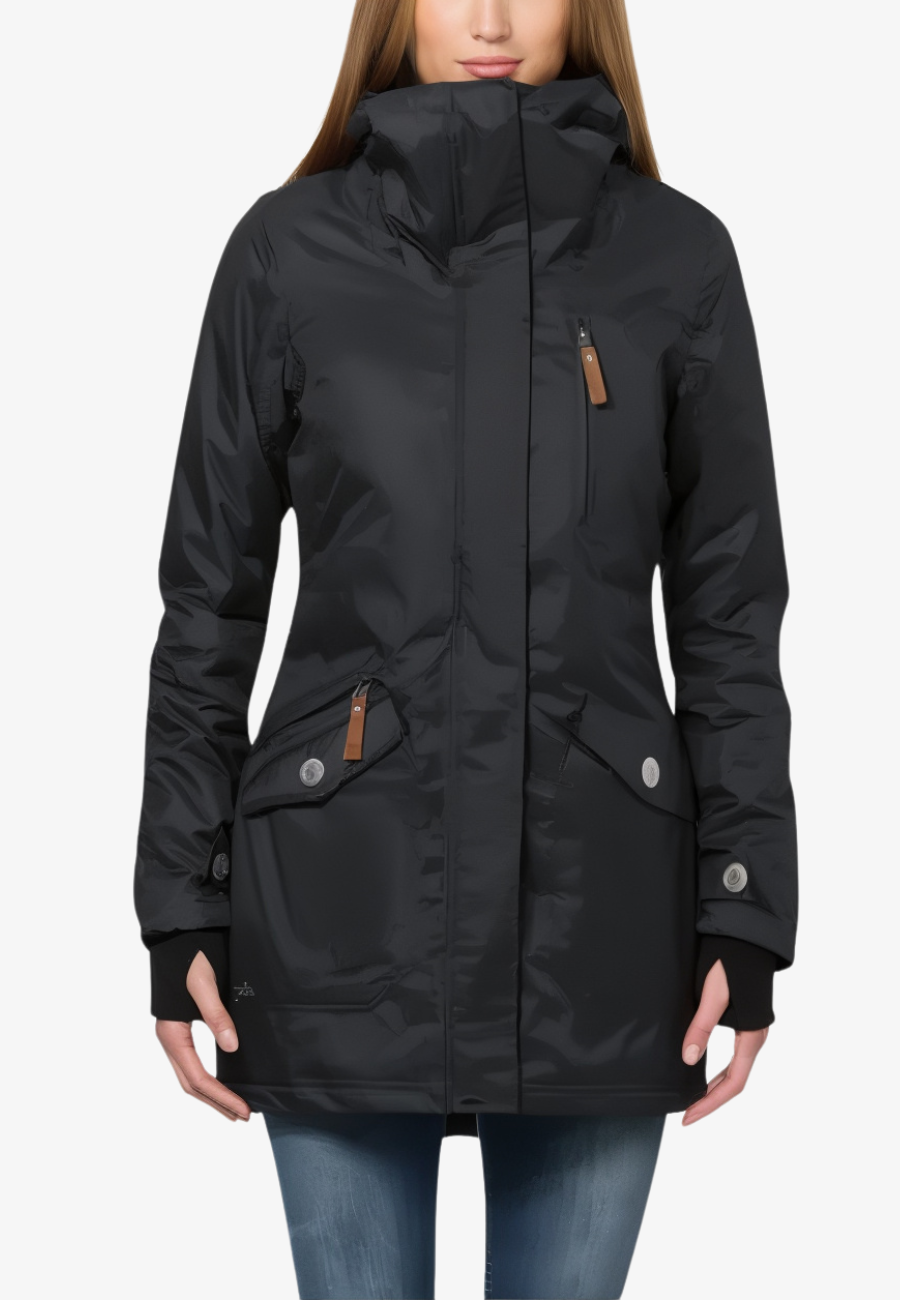 Parka Femme Imperméable avec Capuche