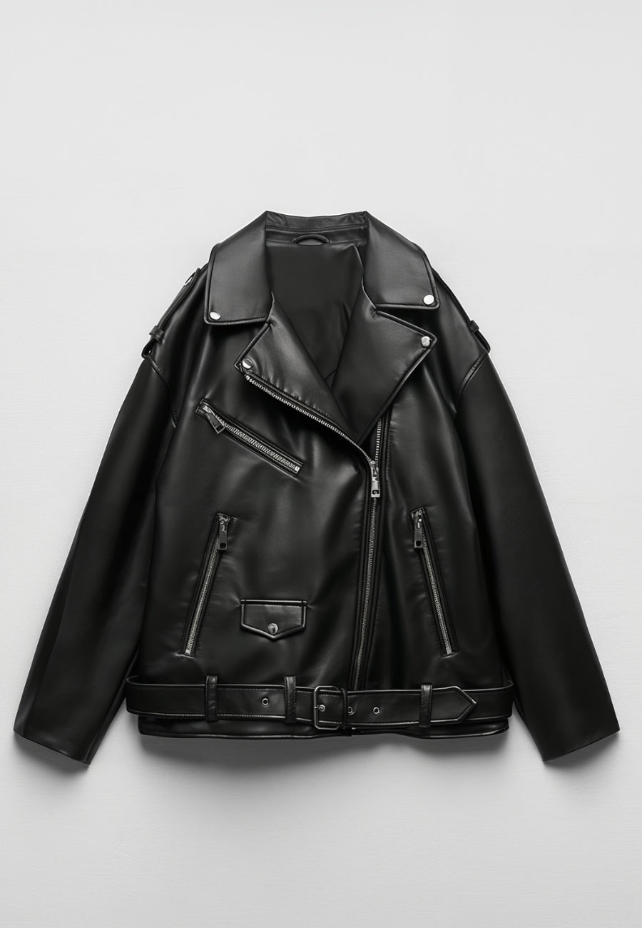 Veste légère effet cuir