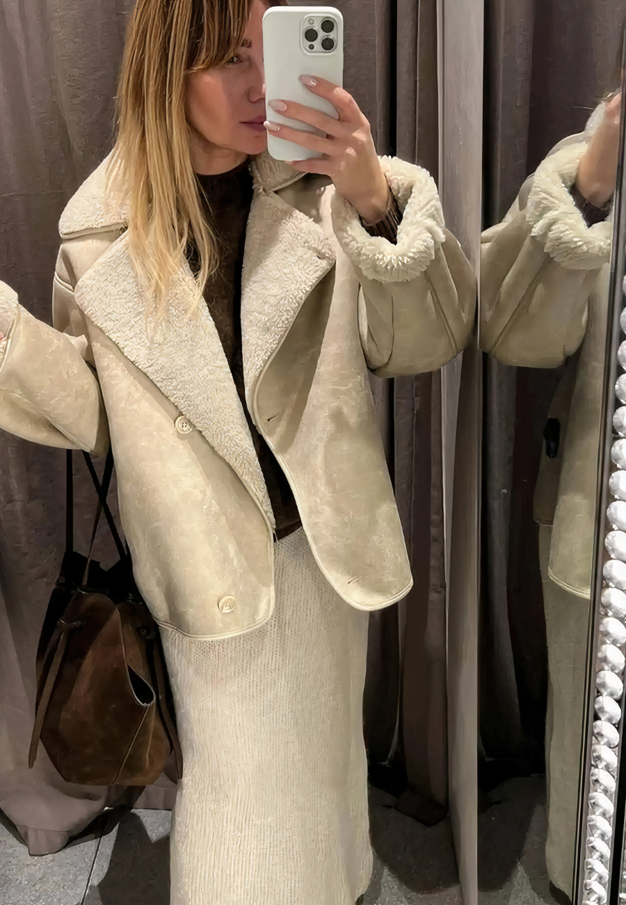Manteau intérieur en fausse fourrure