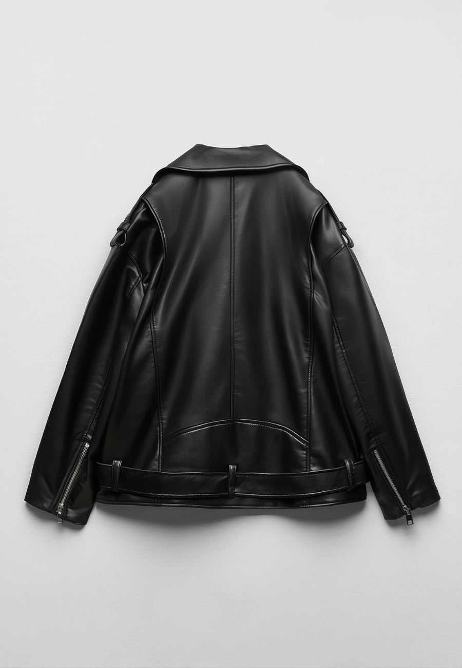 Veste légère effet cuir