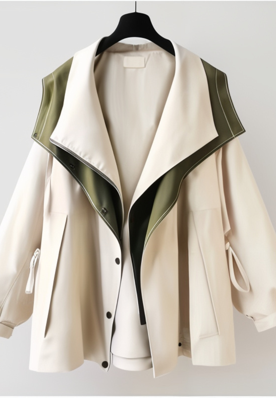 Veste impermeable reversible femme