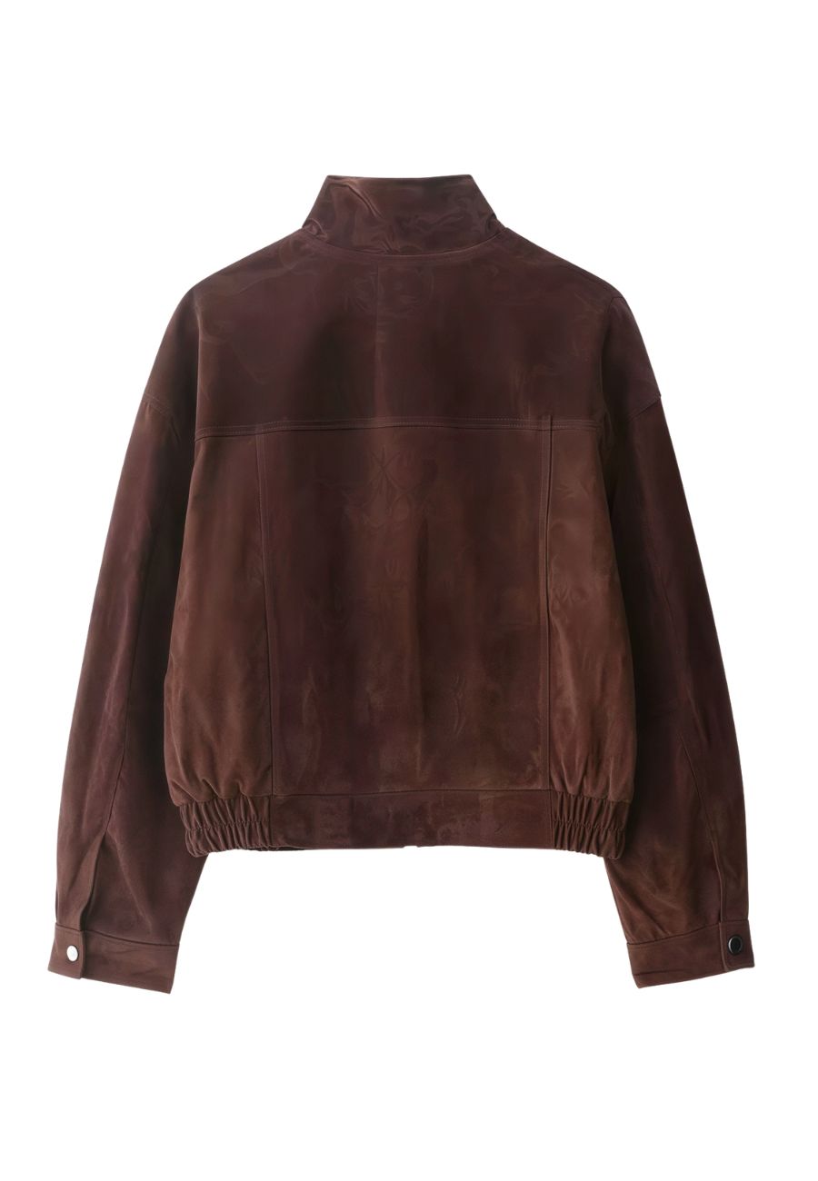 Blouson effet suédine