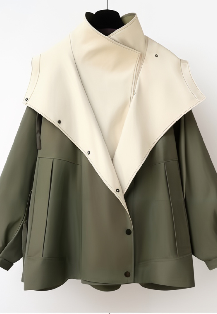Veste impermeable reversible femme