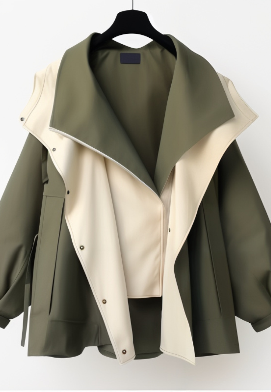 Veste impermeable reversible femme