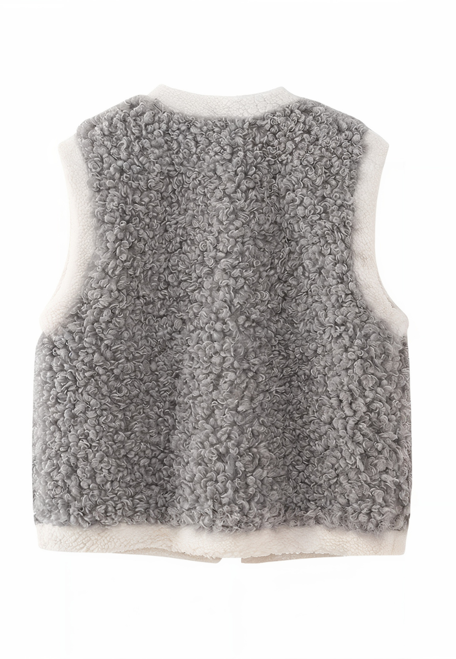 Gilet sans manche gris femme