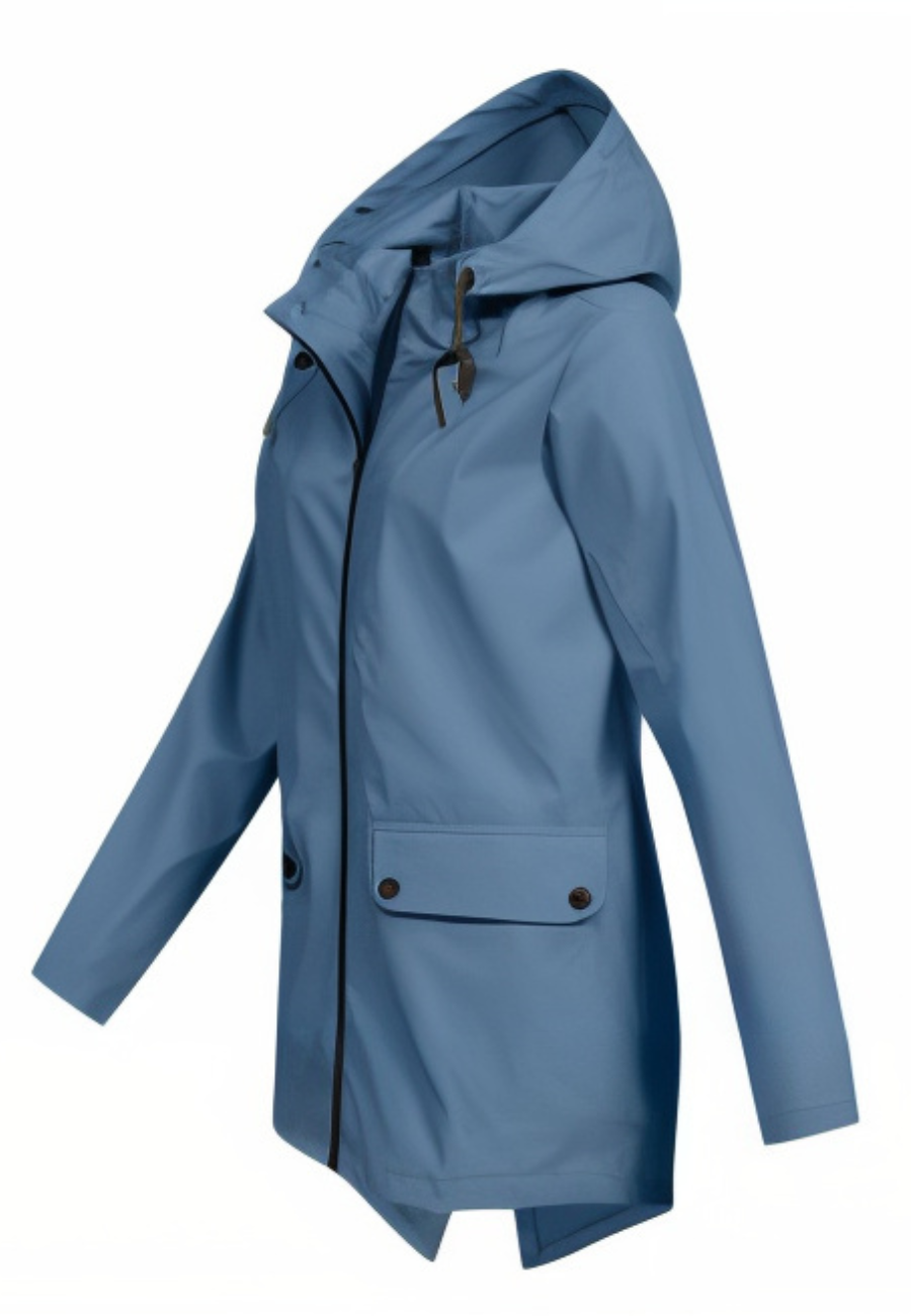 Veste imperméable femme bleu