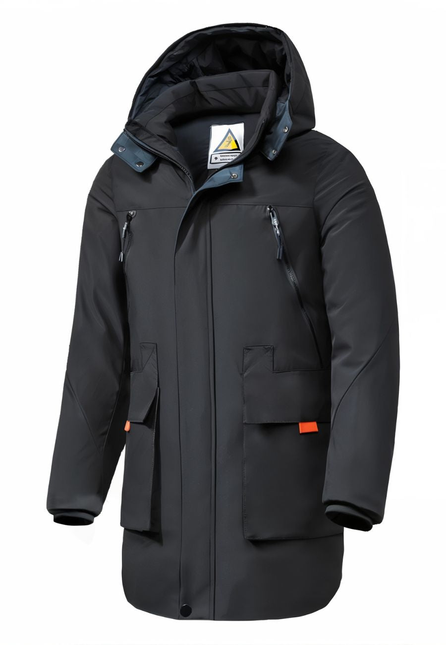 Parka Camouflage Mi Longue pour Homme