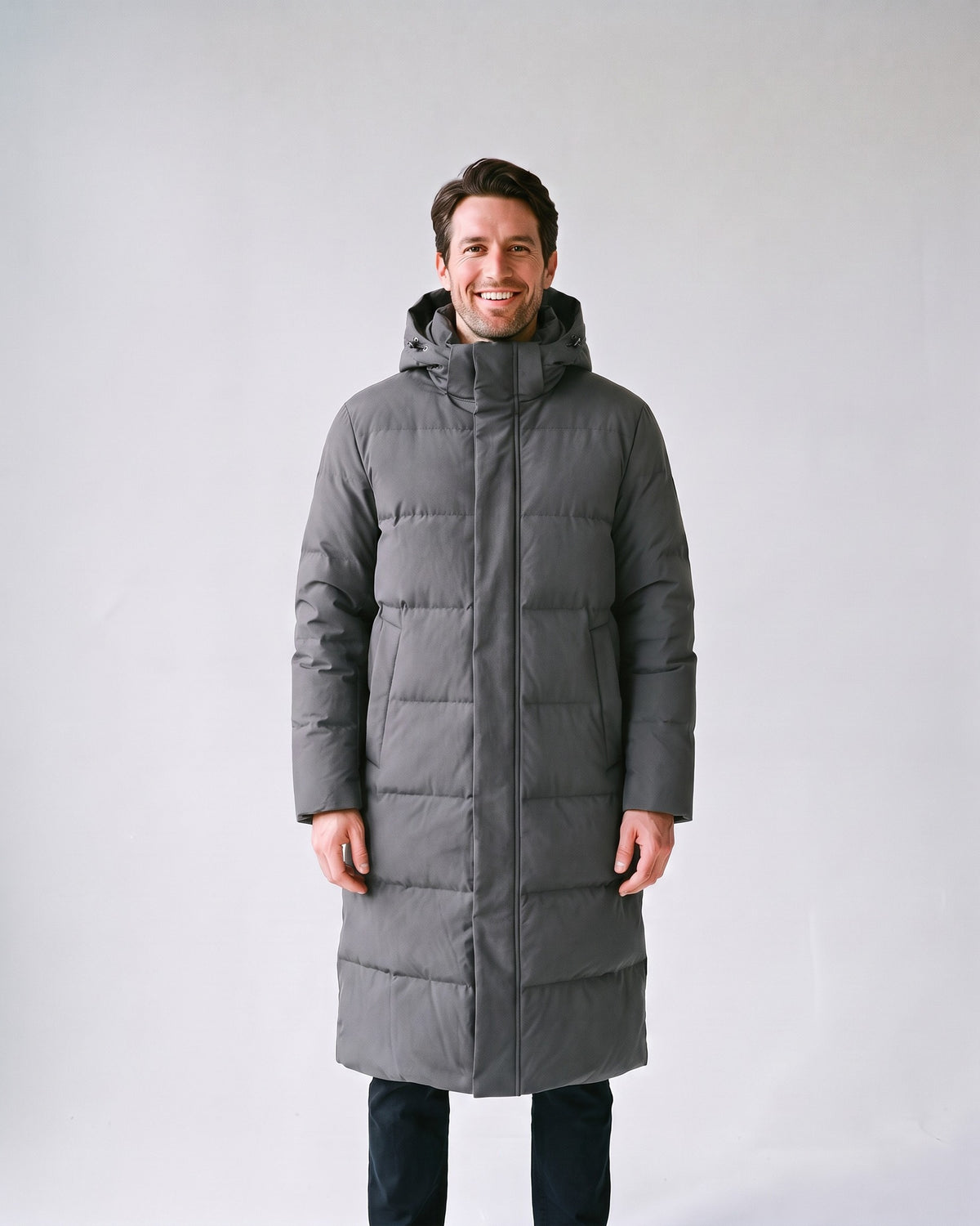 Doudoune Homme Grand Froid Gris - face