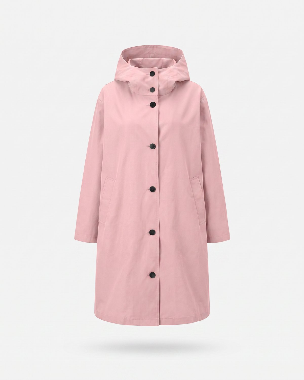 Imperméable à capuche rose femme — Packshot