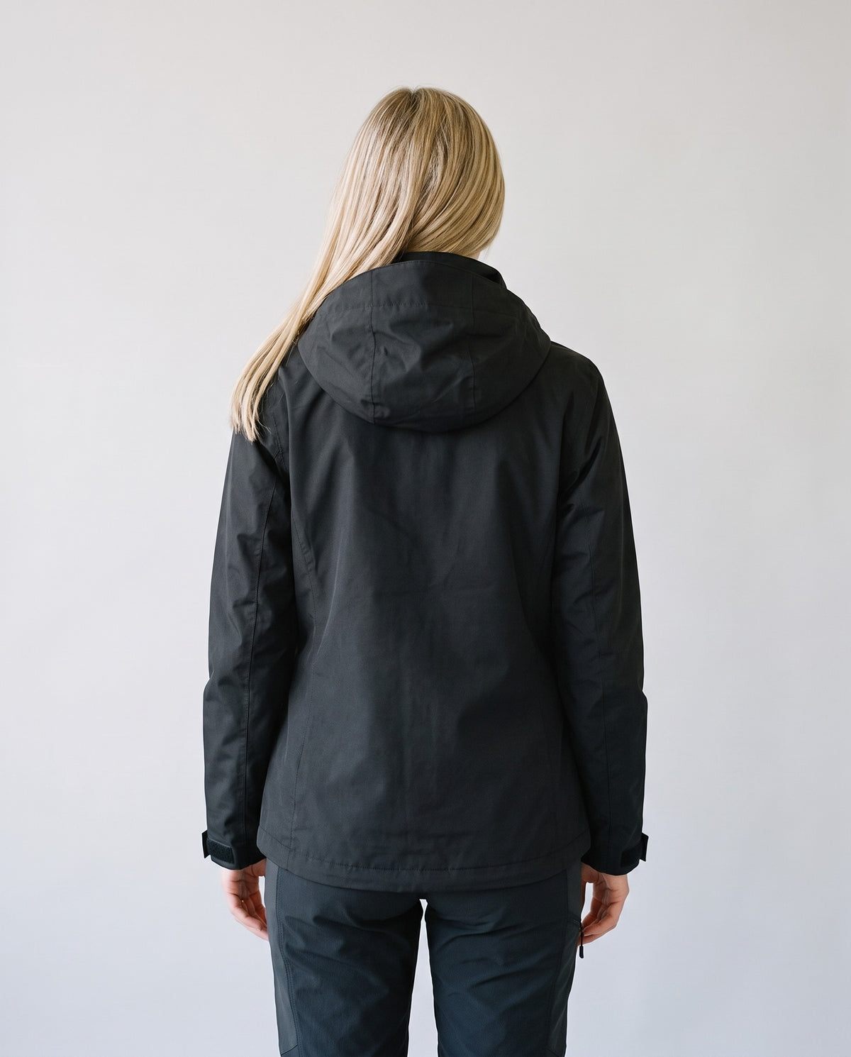 Imperméable femme noir - vue dos