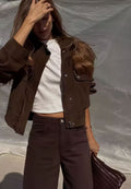 Blouson effet suédine