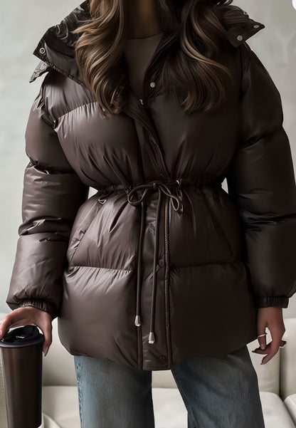 Doudoune chaude femme imperméable avec capuche