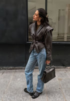 Veste marron femme