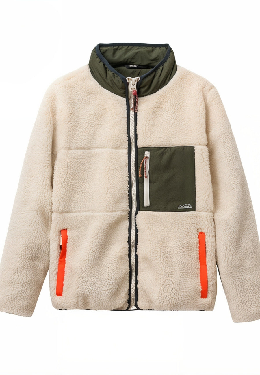 Veste polaire sherpa homme