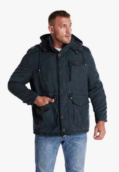 Parka bleu marine pour homme