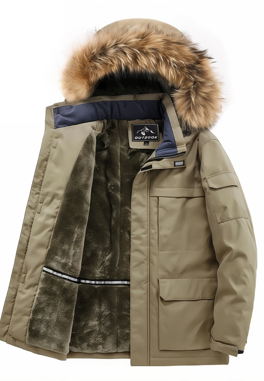 Parka fourrure pour homme