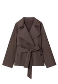 Veste marron ceintré