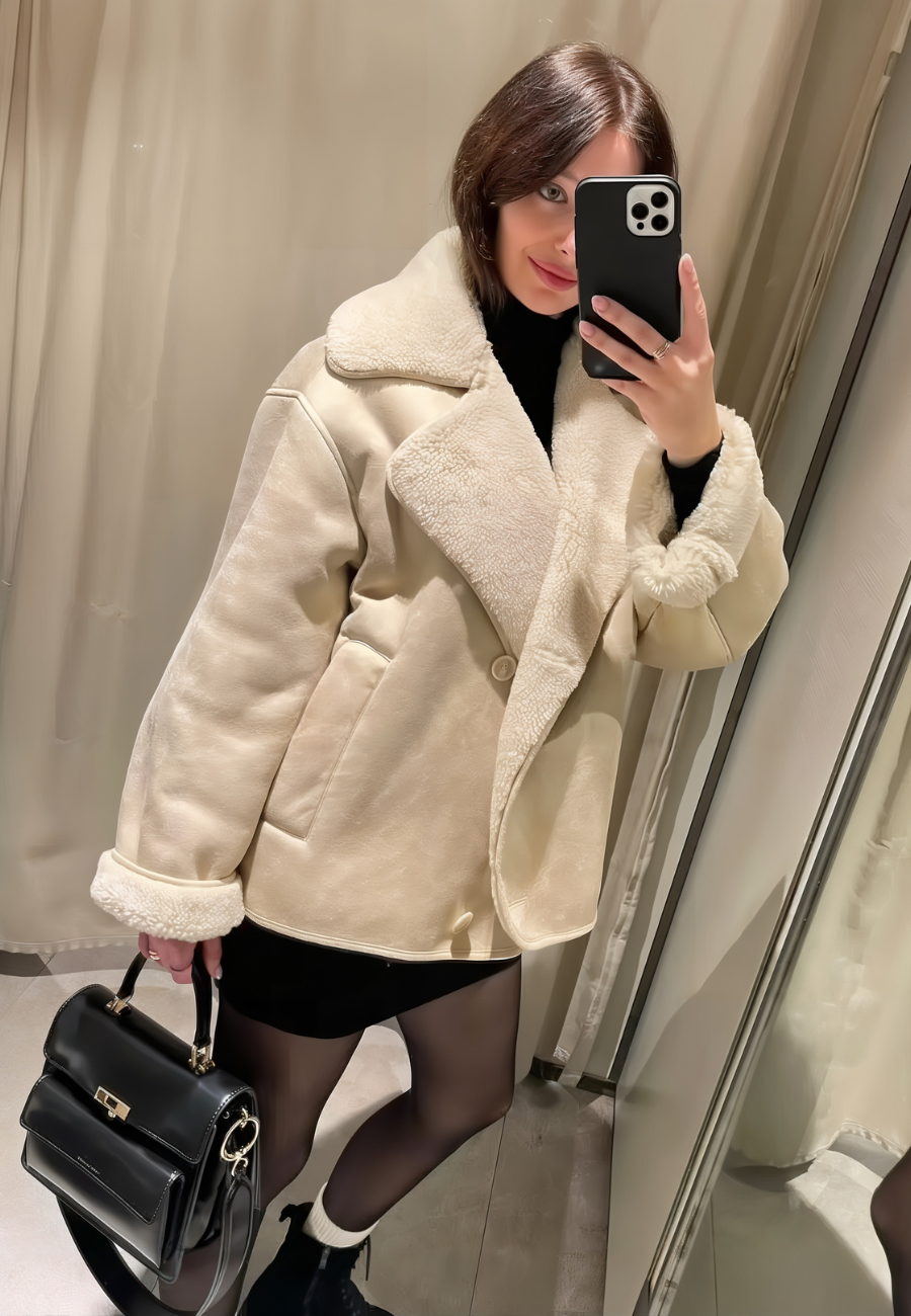 Manteau intérieur en fausse fourrure