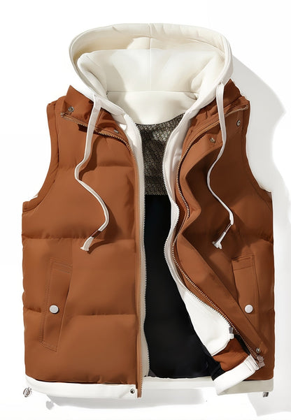 Gilet sans manche 2 en 1 pour homme