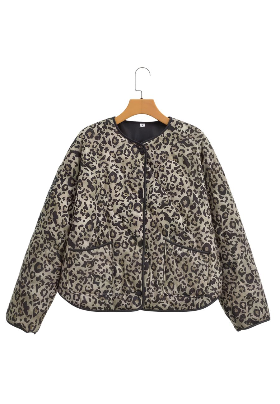 Veste motif léopard