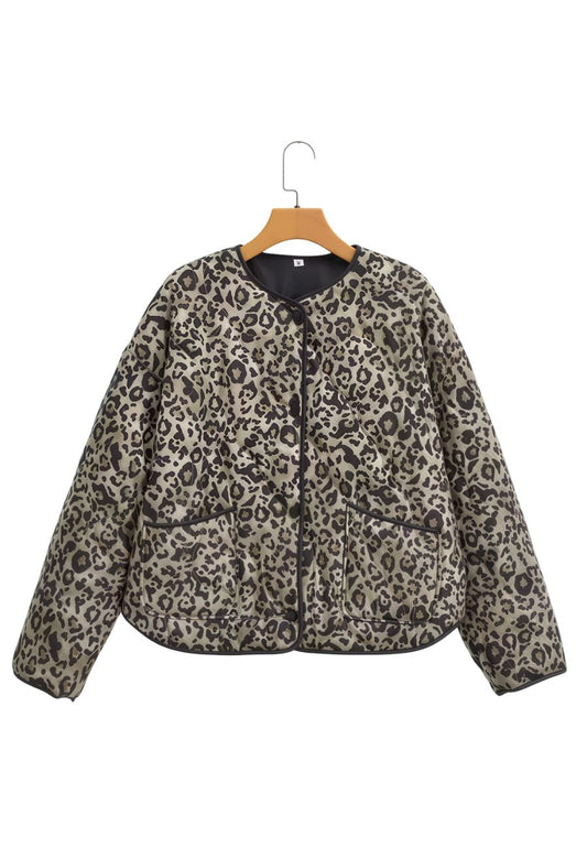 Veste motif léopard