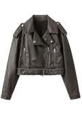 Blouson biker similicuir