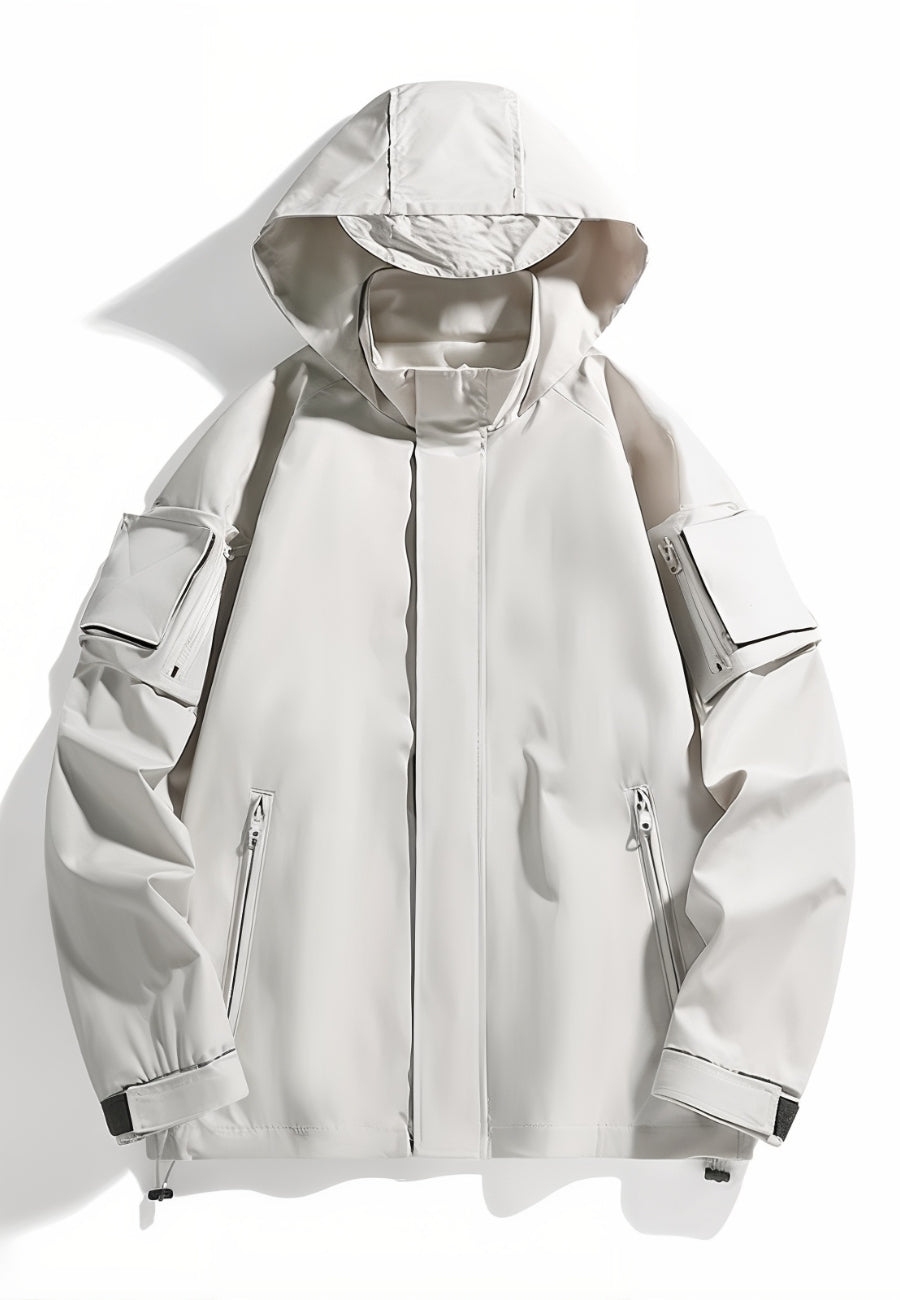 Veste à capuche tactique imperméable pour homme
