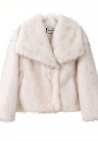 Vestes fourrure avec col