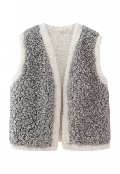 Gilet sans manche gris femme