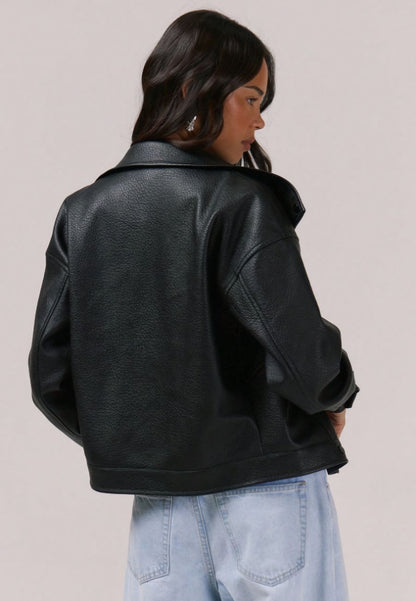 Manteau femme simili cuir