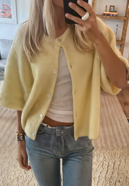 Gilet manche courtes femme