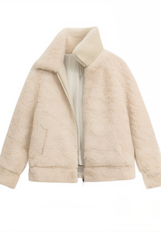 Veste polaire sherpa femme