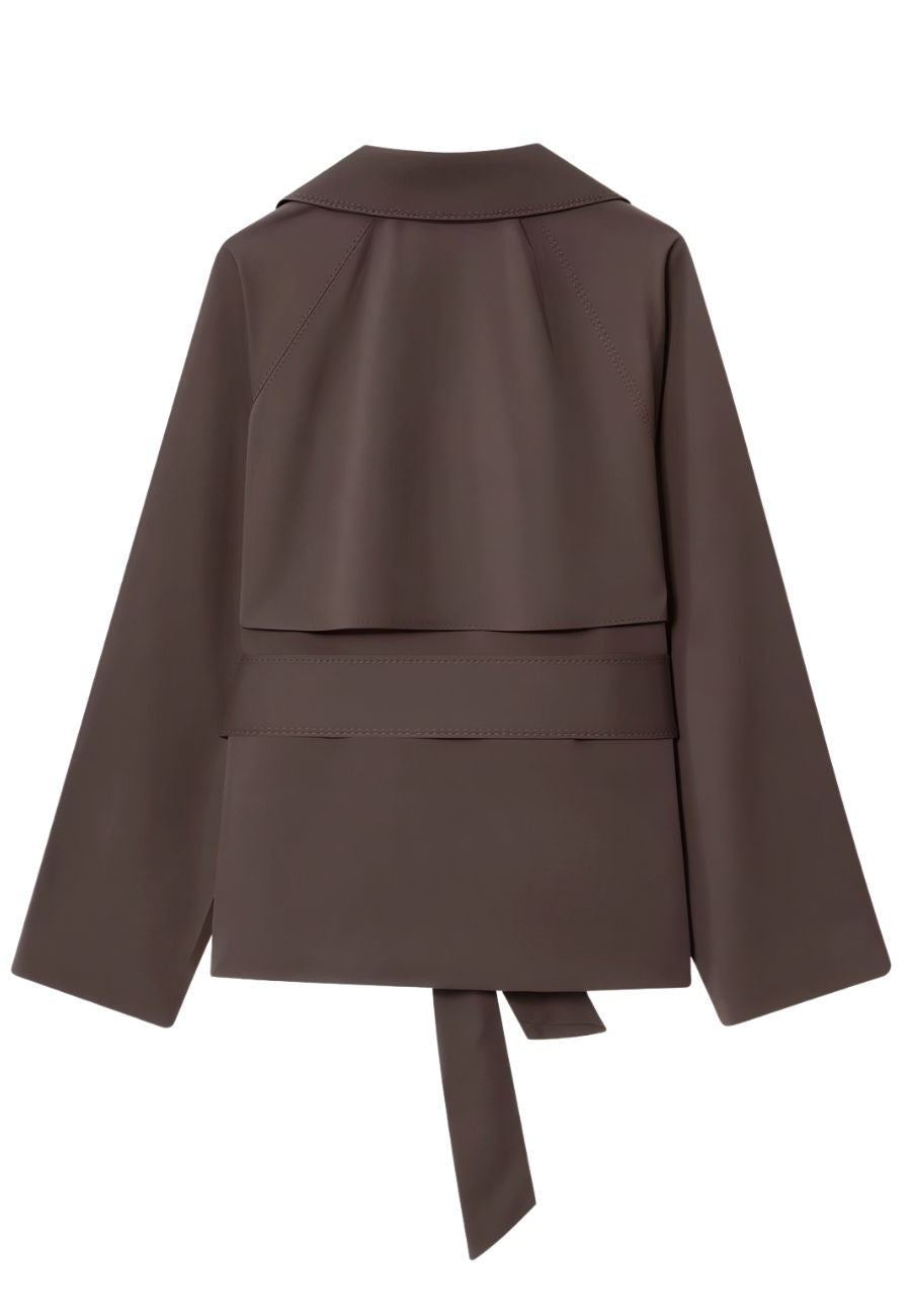 Veste marron ceintré