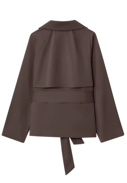 Veste marron ceintré