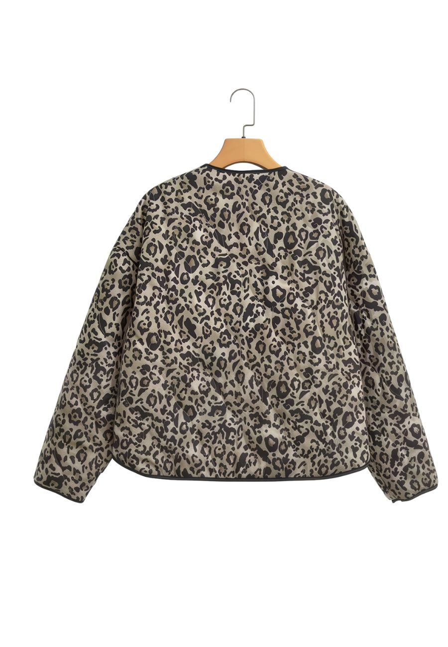 Veste motif léopard