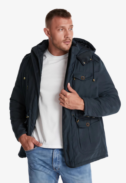 Parka bleu marine pour homme