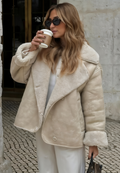 Manteau intérieur en fausse fourrure