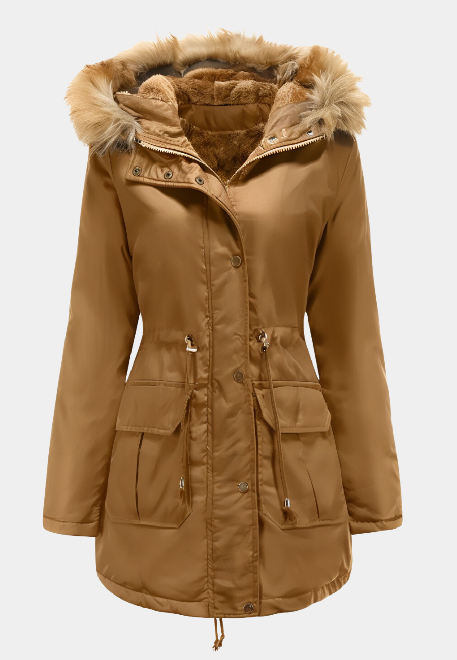 Parka chaude femme mi-longue