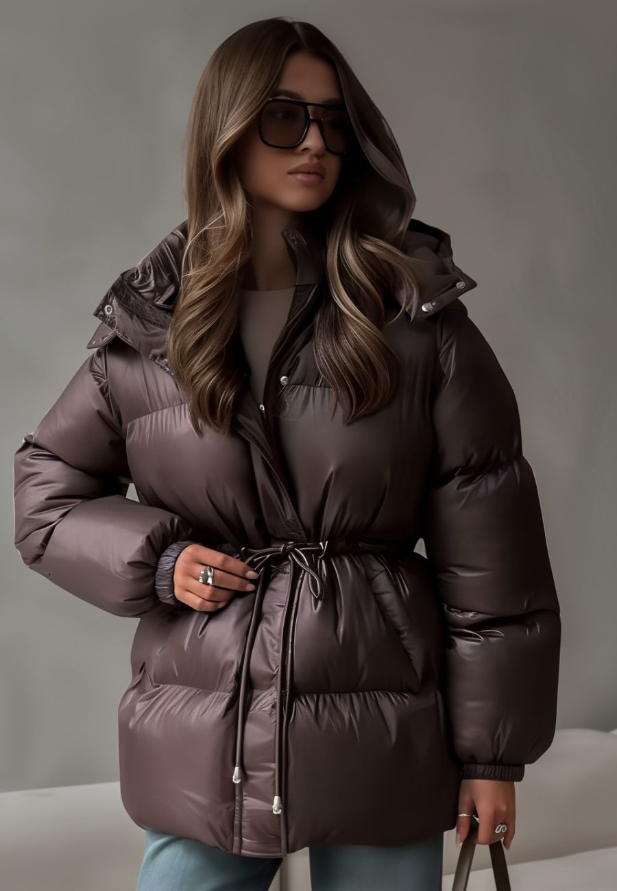 Doudoune chaude femme imperméable avec capuche