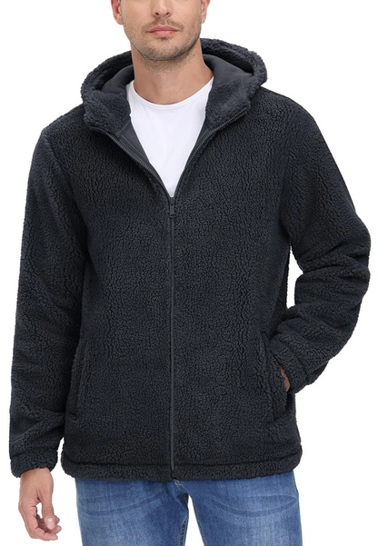 Veste polaire capuche homme