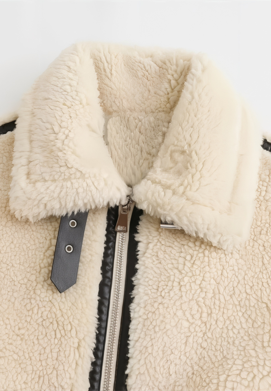 Veste en fausse fourrure femme