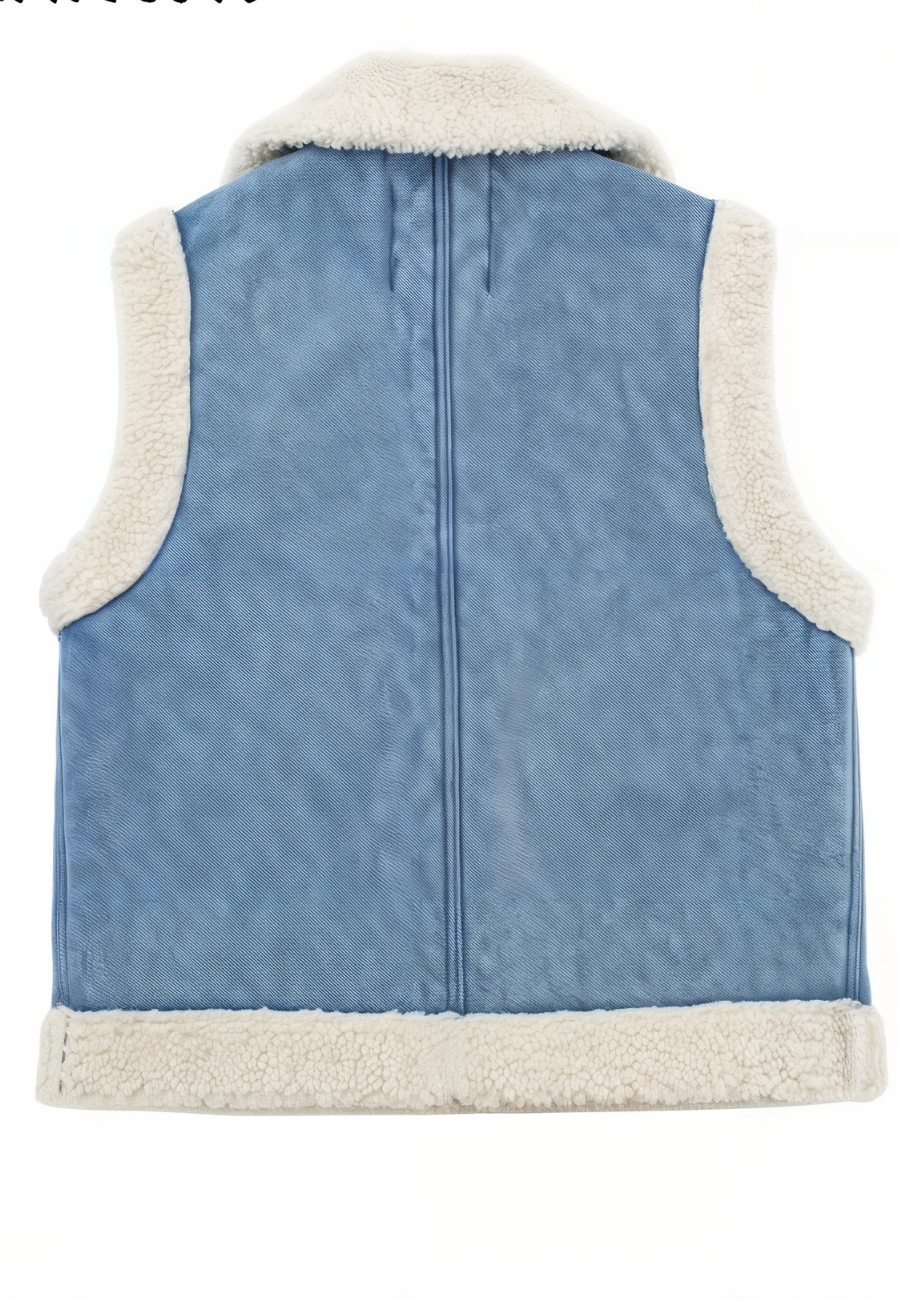 Gilet sans manche femme en jean