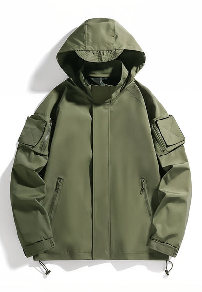 Veste à capuche tactique imperméable pour homme